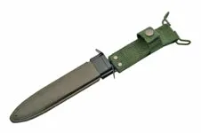 12" WWII M3 Trench Bayonet Fixed Blade Knife With Hard Sheath