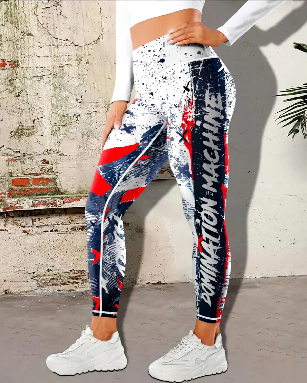 Beyond Limits Leggings - Red