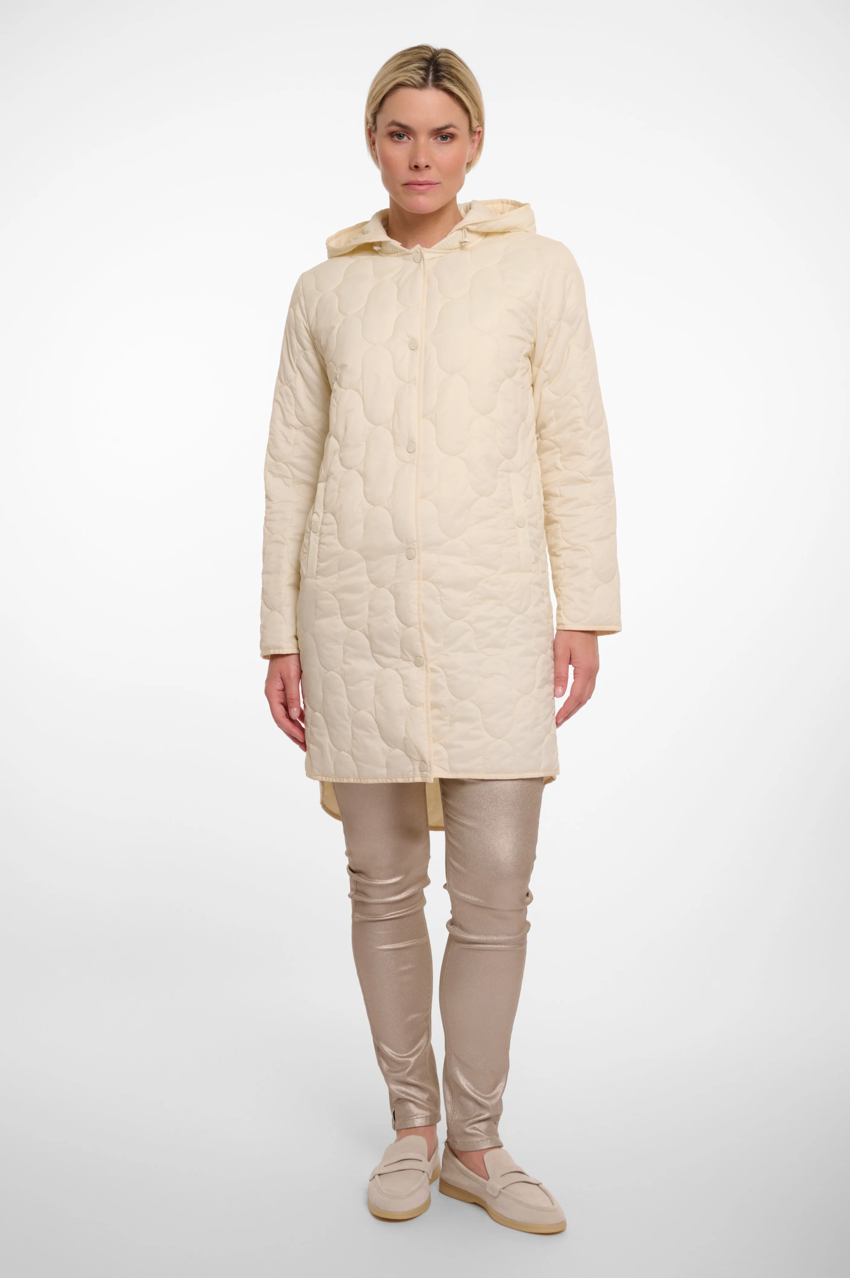 Birch Mid Length Bomber Jacket