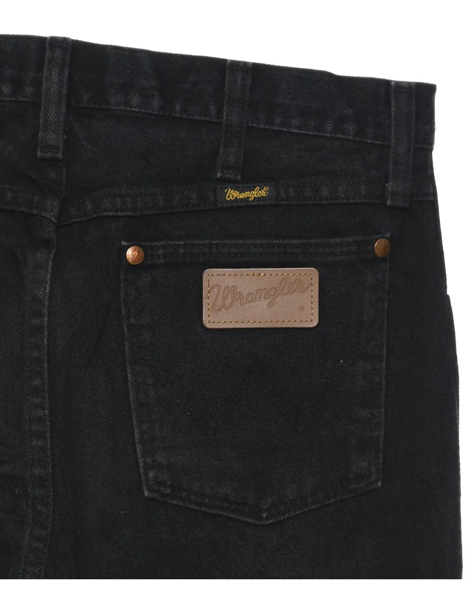 Black Straight-Fit Wrangler Jeans - W31 L36