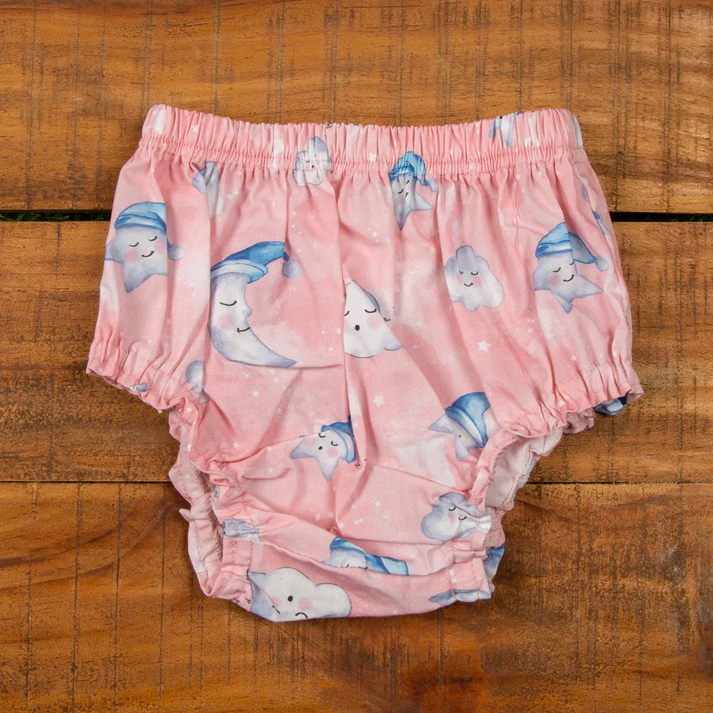 Celestial Organic Diaper Cover- Blue, Pink