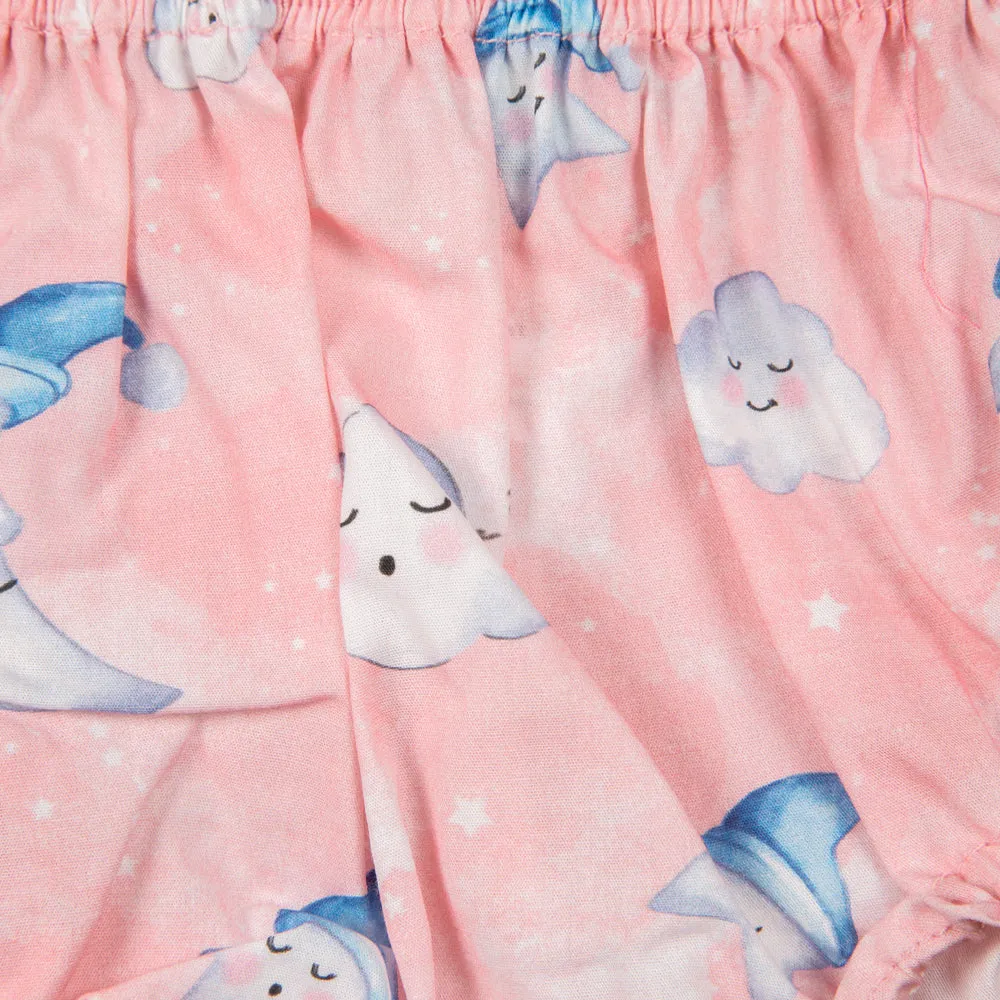 Celestial Organic Diaper Cover- Blue, Pink