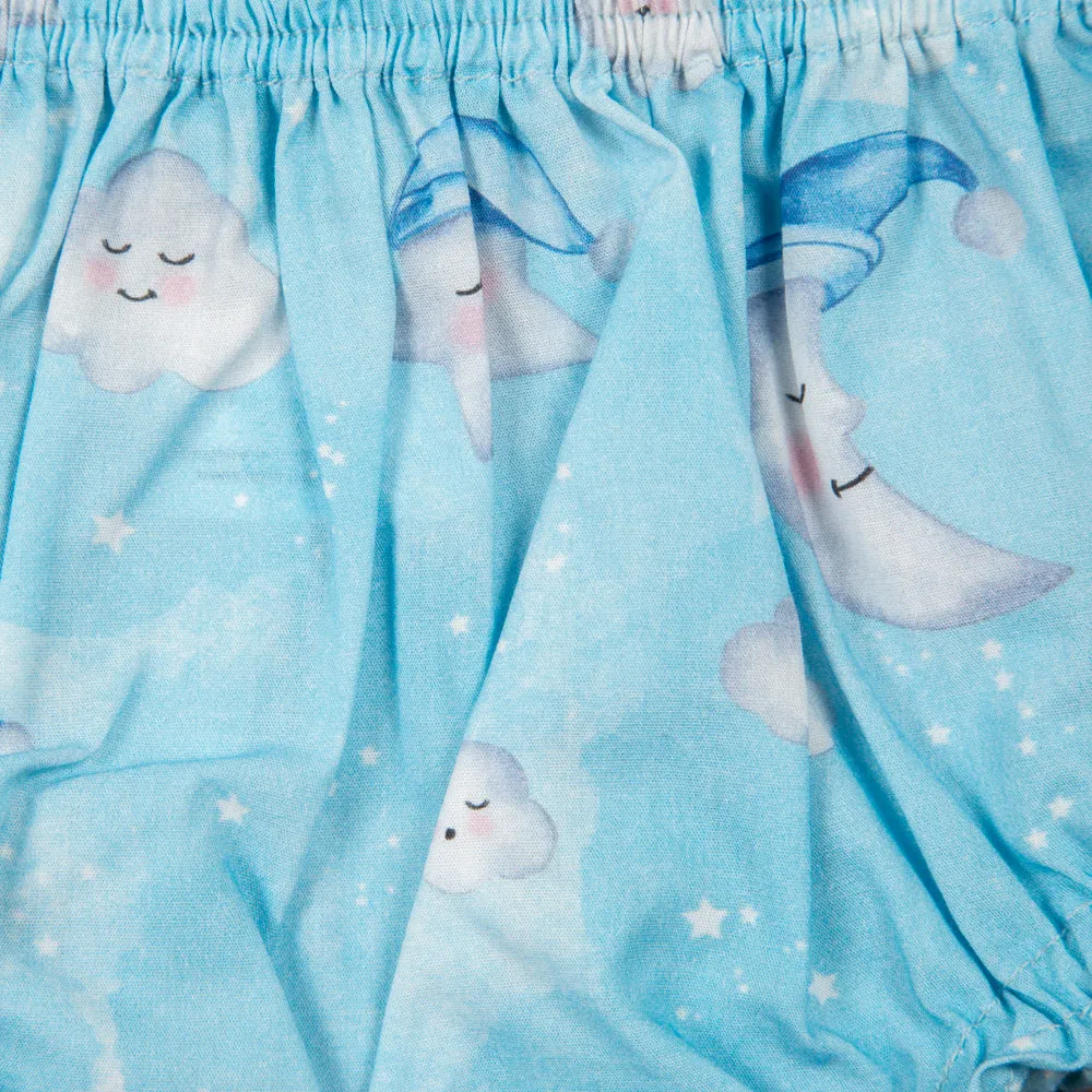 Celestial Organic Diaper Cover- Blue, Pink