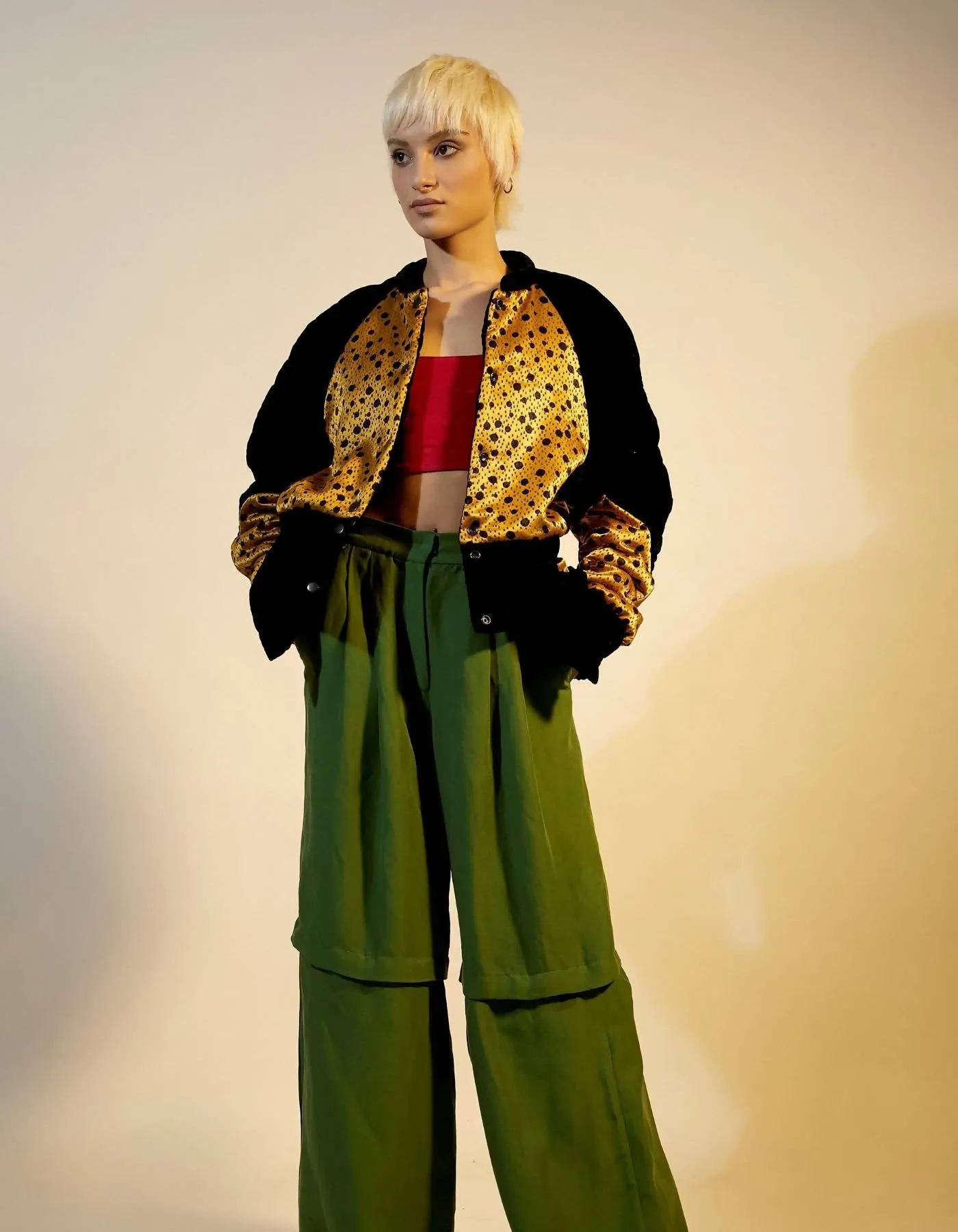 Celine Quilted Jacket Multicolour