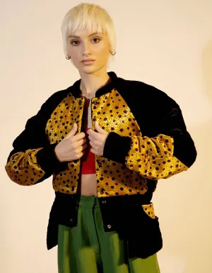 Celine Quilted Jacket Multicolour