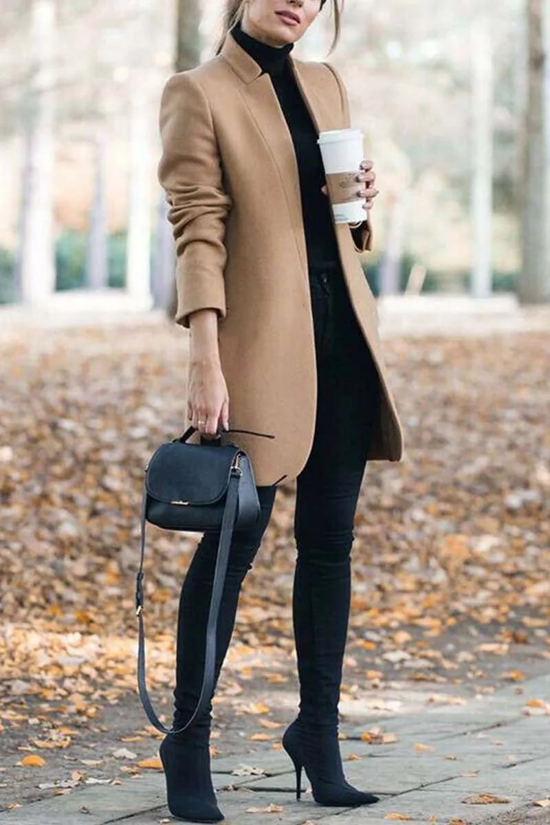 Chicindress Elegant And Stylish Commuter Stand Collar Coat(6 Colors)