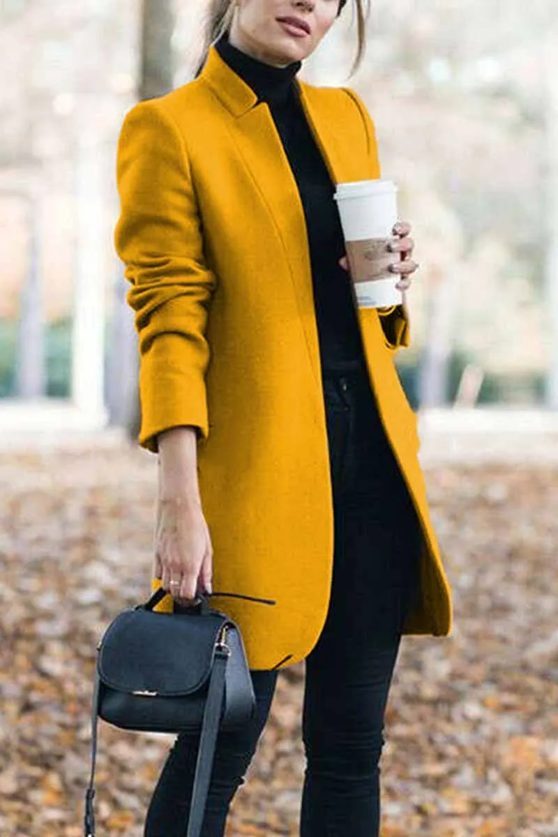 Chicindress Elegant And Stylish Commuter Stand Collar Coat(6 Colors)