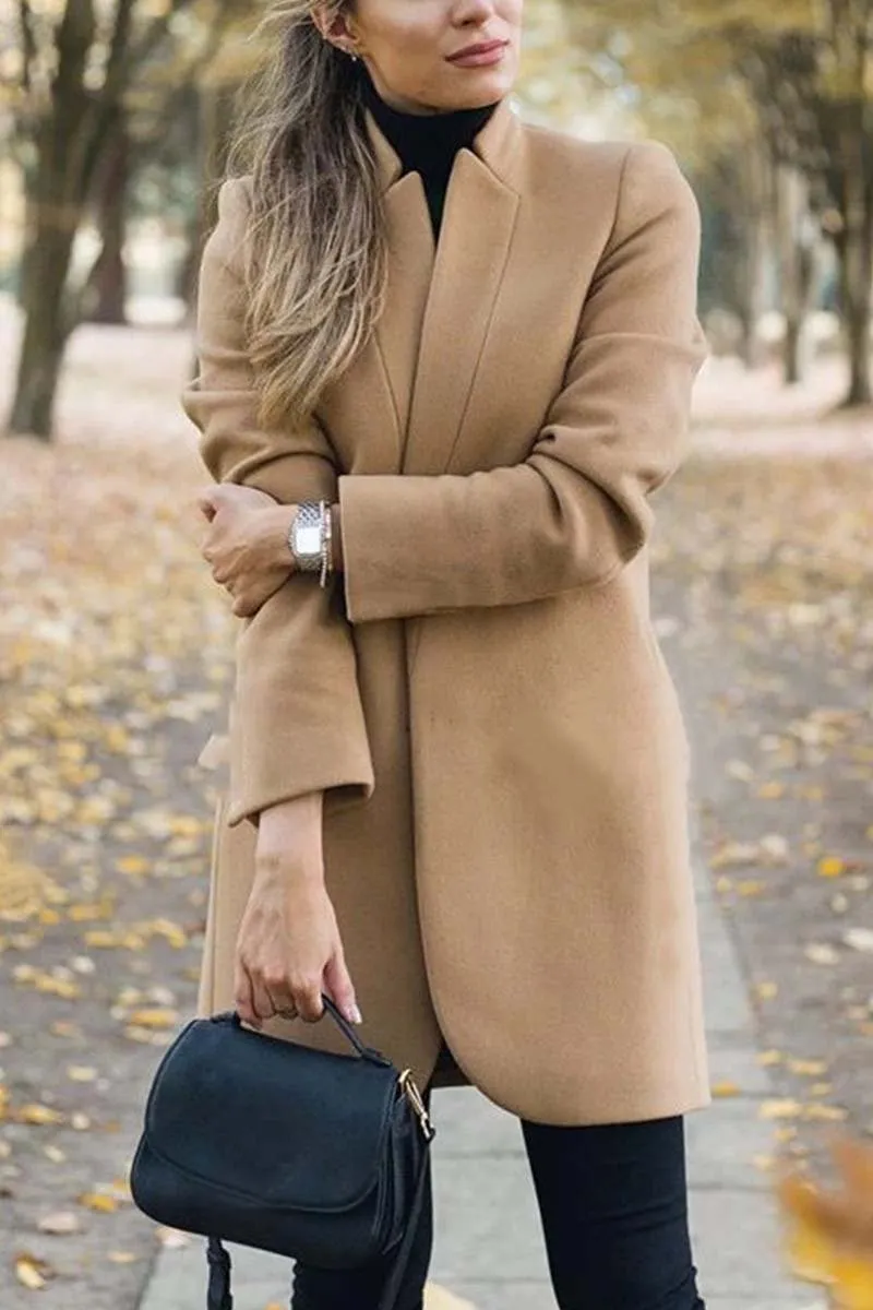 Chicindress Elegant And Stylish Commuter Stand Collar Coat(6 Colors)