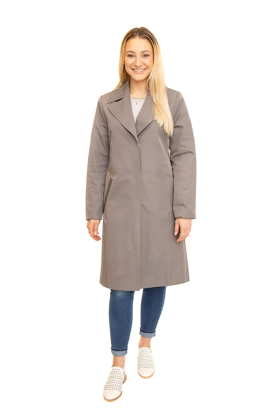 Cloth Raincoat Grey 7/8