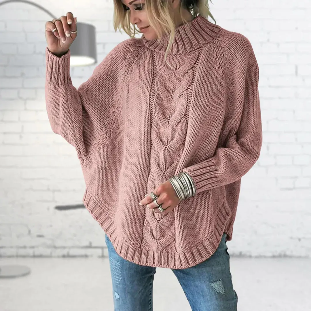 Elegant Wool Sweater Oversized For Women | Ideal for Autumn Winter