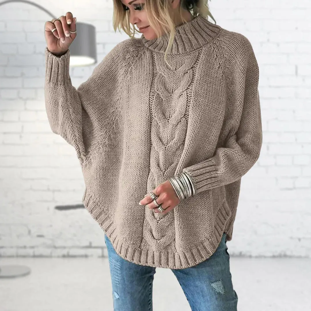 Elegant Wool Sweater Oversized For Women | Ideal for Autumn Winter