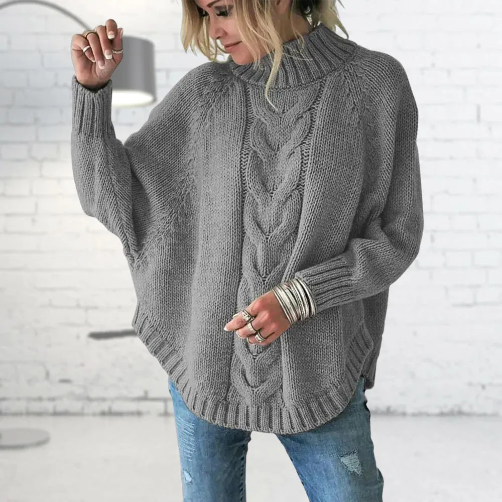 Elegant Wool Sweater Oversized For Women | Ideal for Autumn Winter