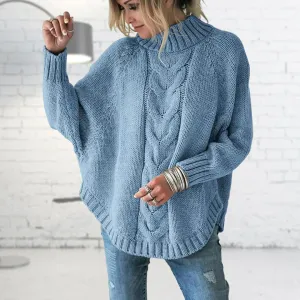 Elegant Wool Sweater Oversized For Women | Ideal for Autumn Winter