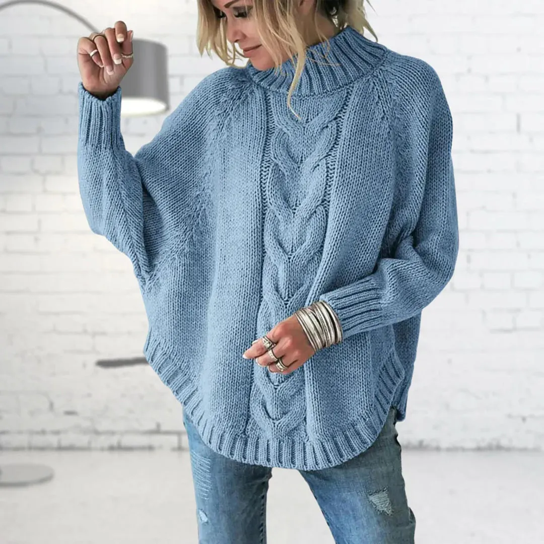 Elegant Wool Sweater Oversized For Women | Ideal for Autumn Winter