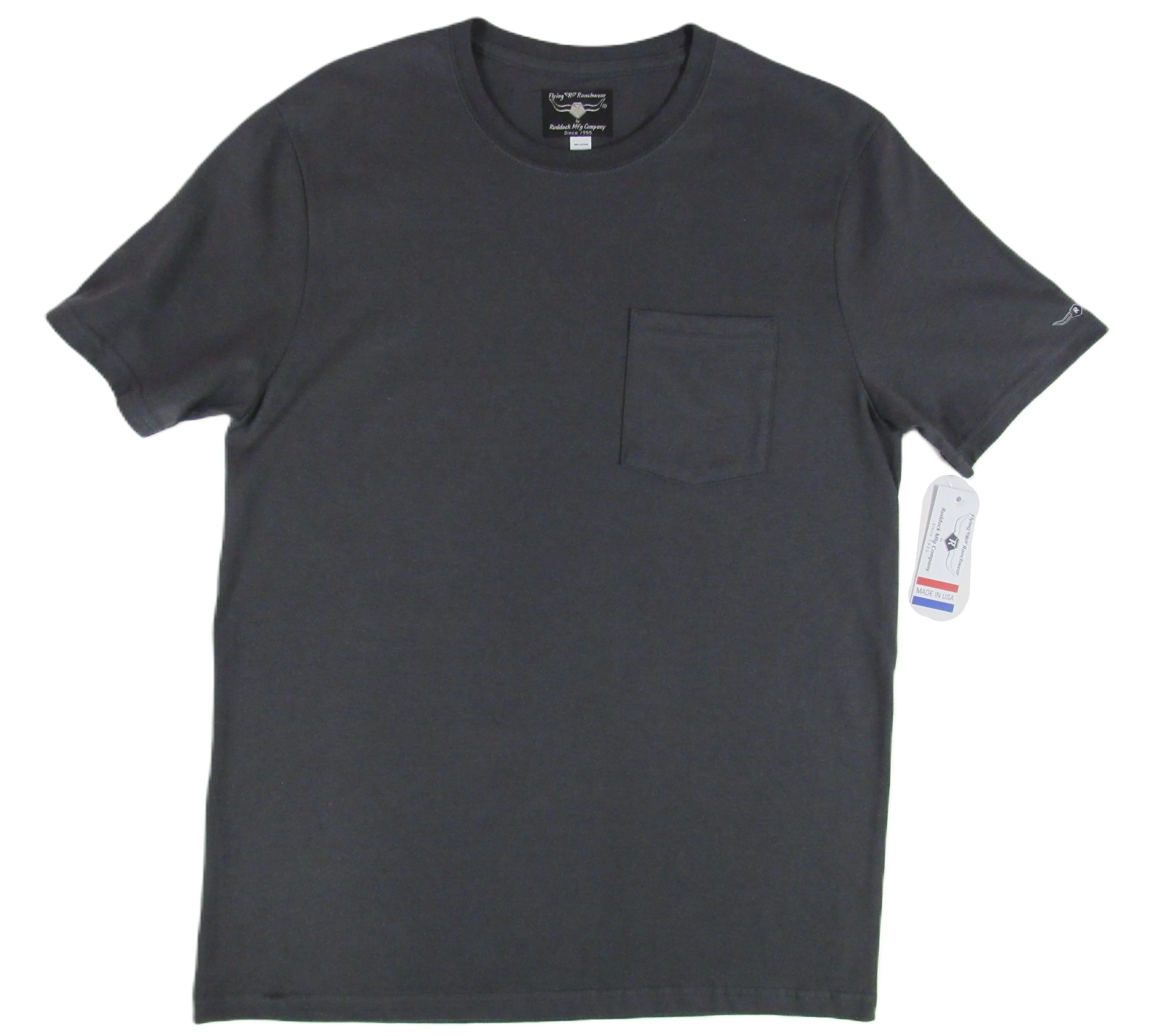 Flying R Ranchwear - Pocket T Shirt - Short Sleeve Solids - Starting at $14.95 - Made in USA