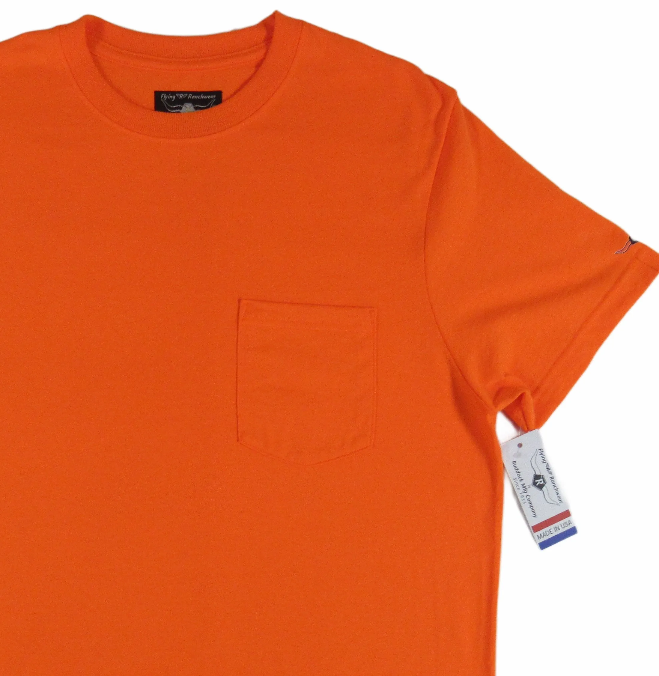 Flying R Ranchwear - Pocket T Shirt - Short Sleeve Solids - Starting at $14.95 - Made in USA