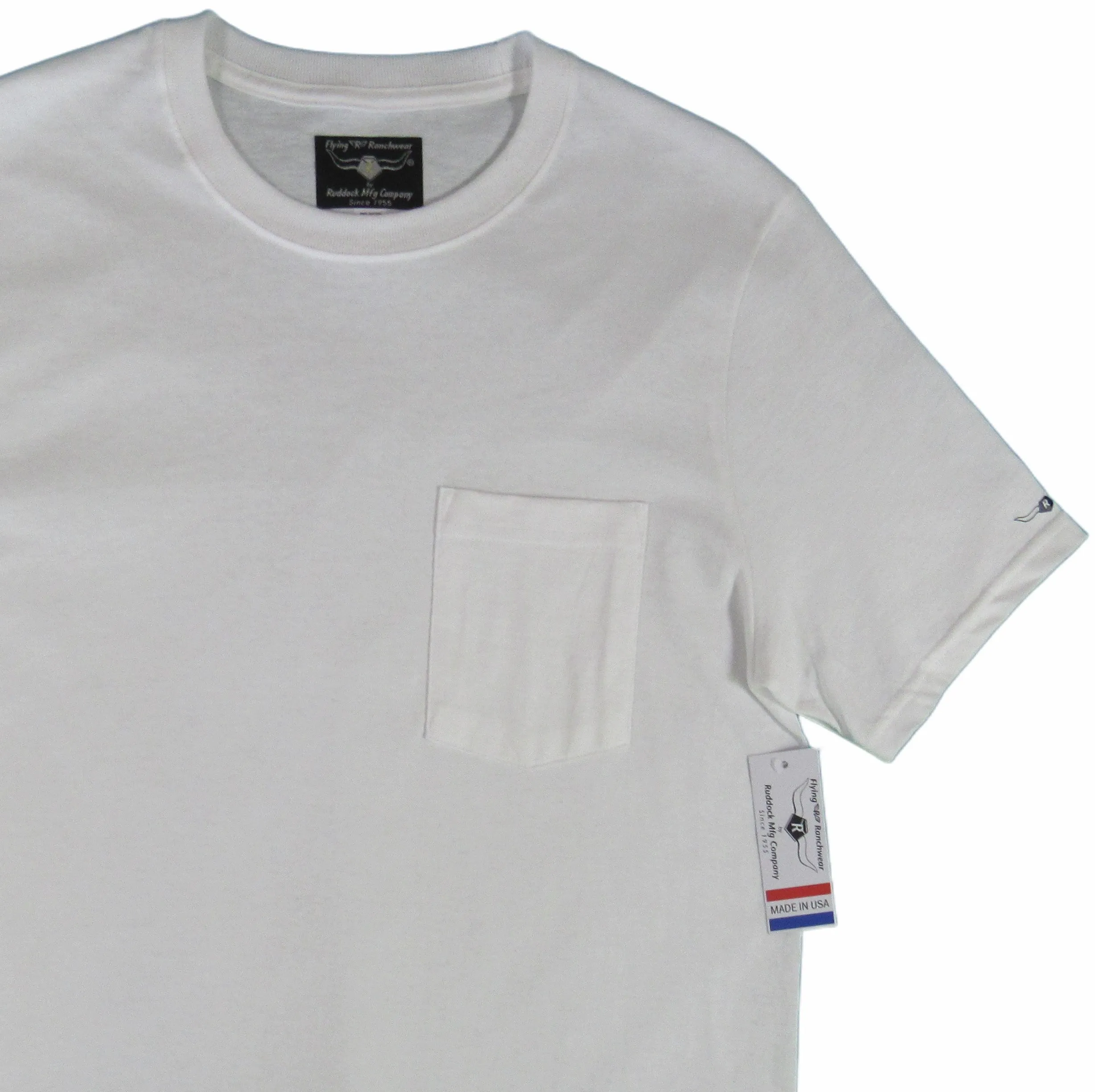 Flying R Ranchwear - Pocket T Shirt - Short Sleeve Solids - Starting at $14.95 - Made in USA