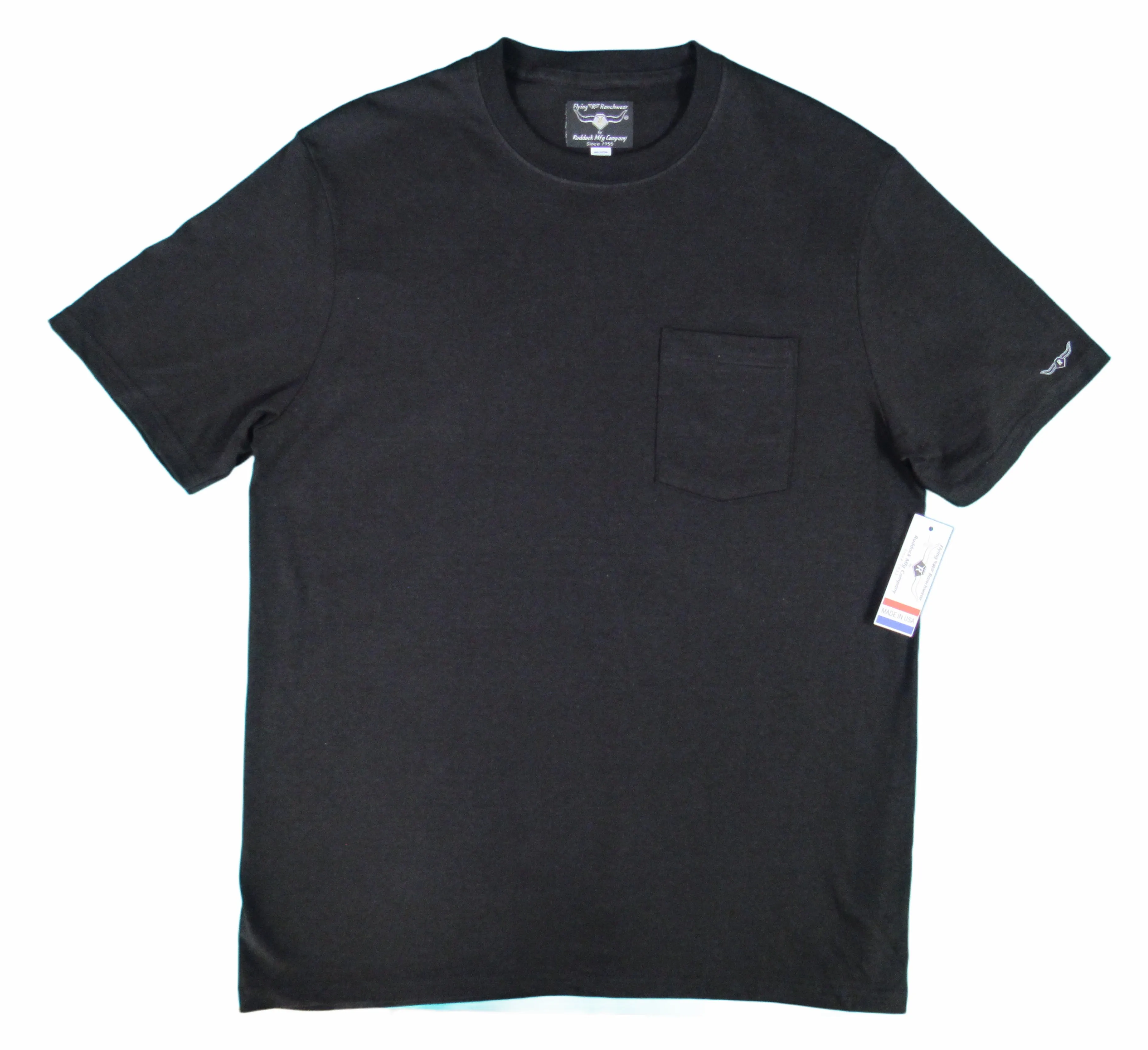 Flying R Ranchwear - Pocket T Shirt - Short Sleeve Solids - Starting at $14.95 - Made in USA