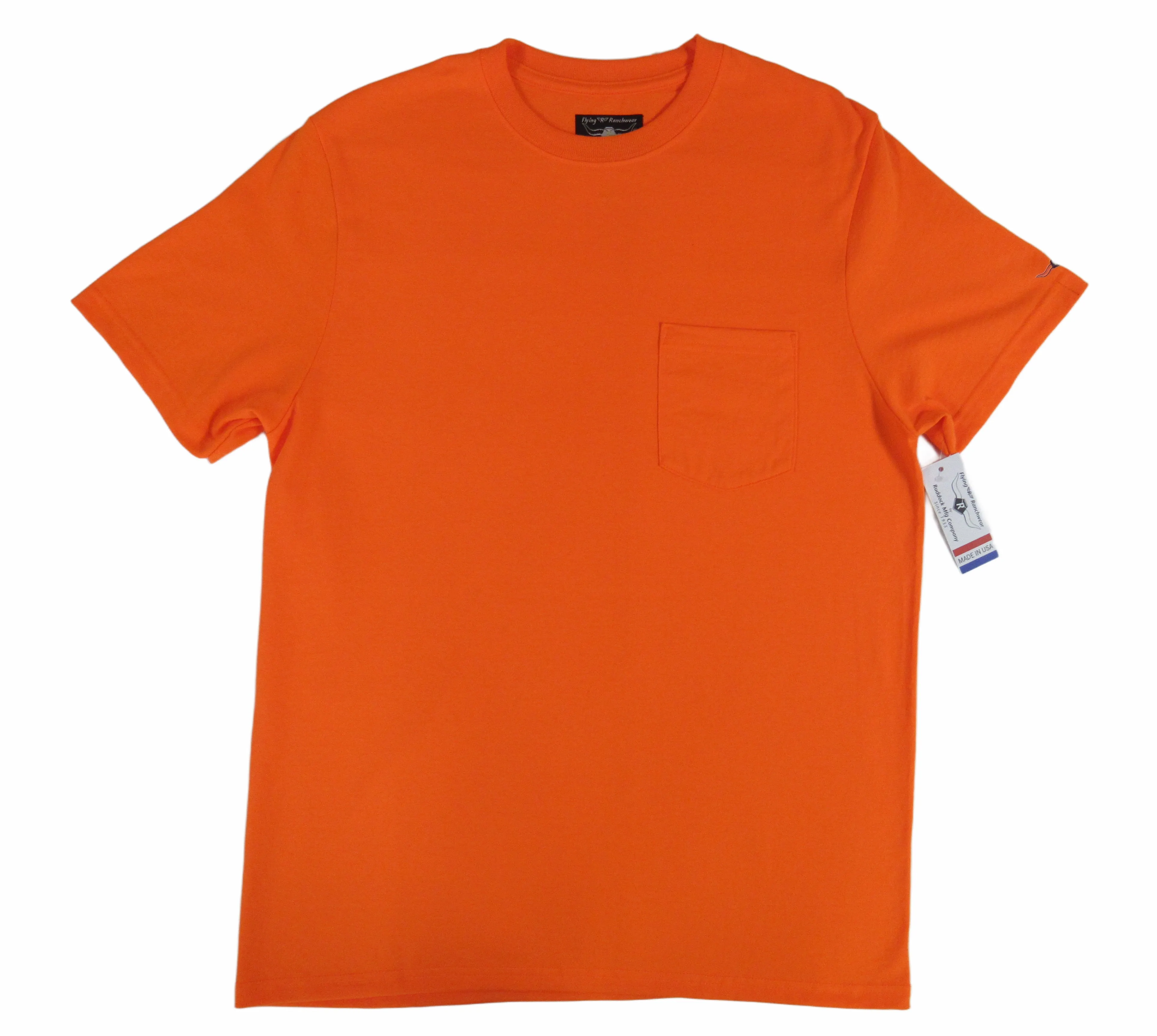 Flying R Ranchwear - Pocket T Shirt - Short Sleeve Solids - Starting at $14.95 - Made in USA