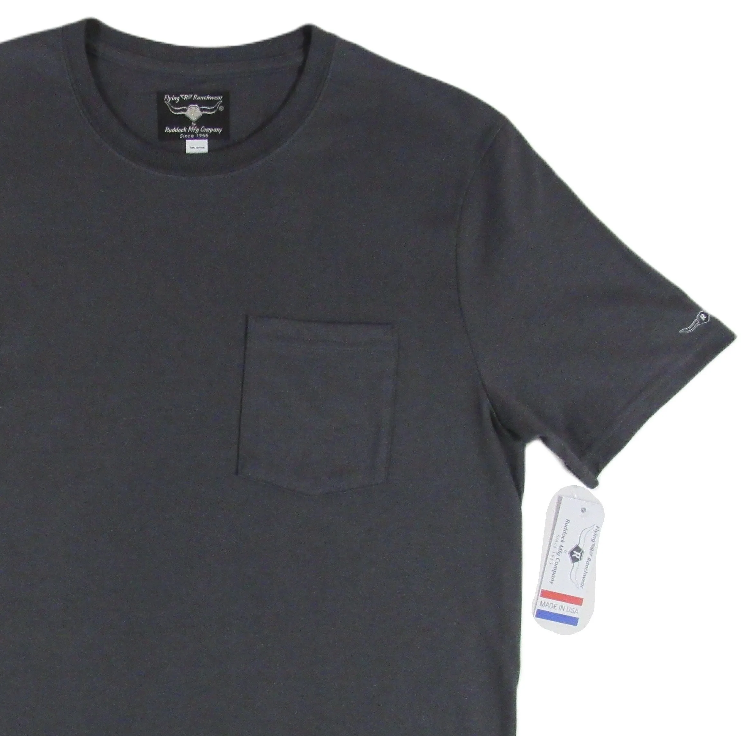 Flying R Ranchwear - Pocket T Shirt - Short Sleeve Solids - Starting at $14.95 - Made in USA