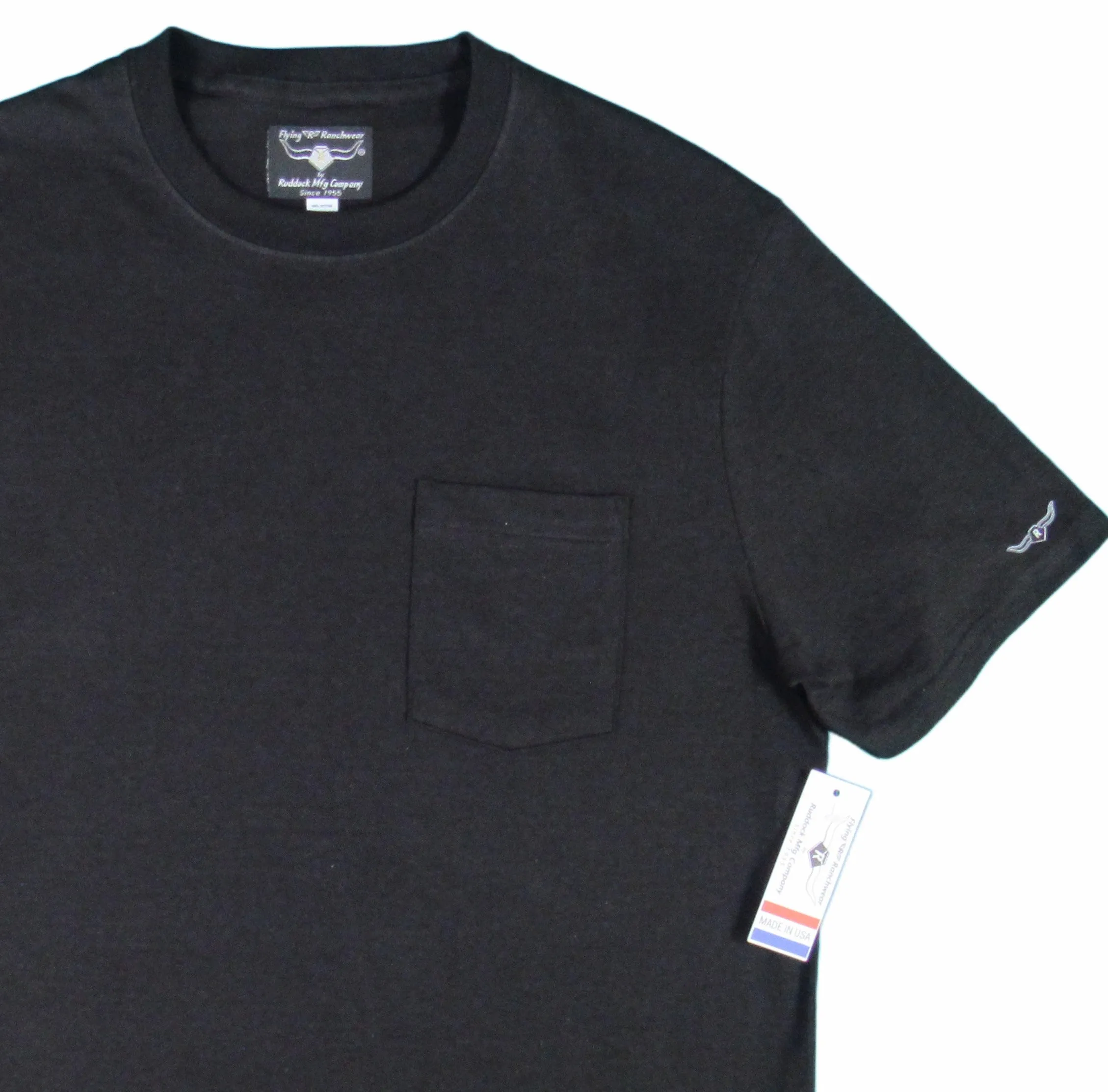 Flying R Ranchwear - Pocket T Shirt - Short Sleeve Solids - Starting at $14.95 - Made in USA