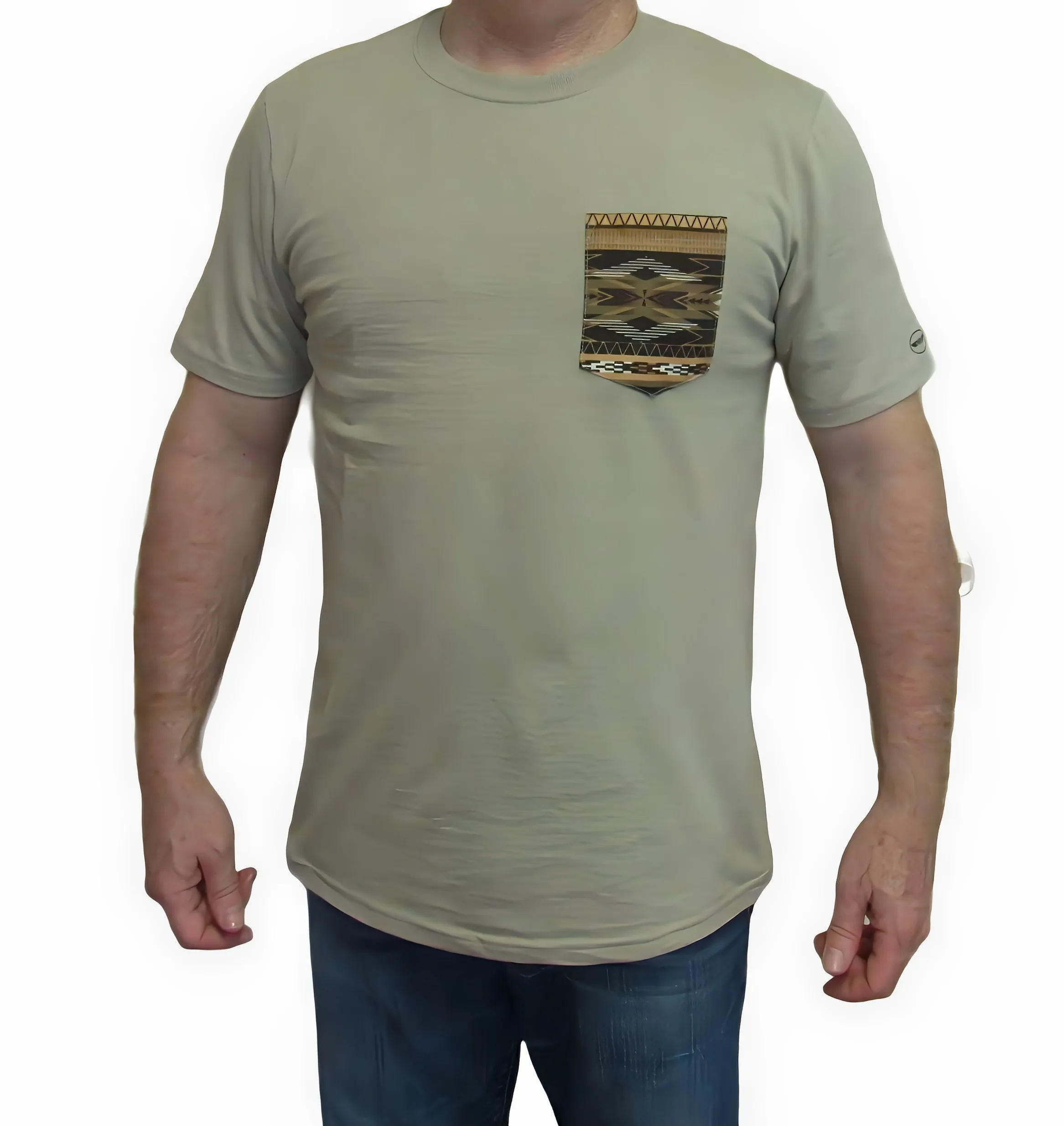 Flying R Ranchwear - Southwest Print - Pocket T-shirt - Made in USA