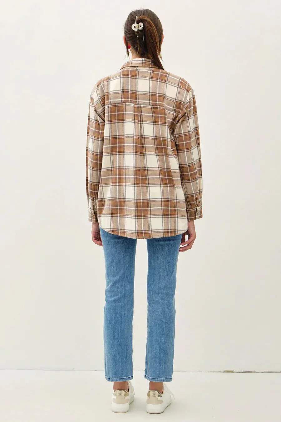 FRONT POCKET OVERSIZE FLANNEL