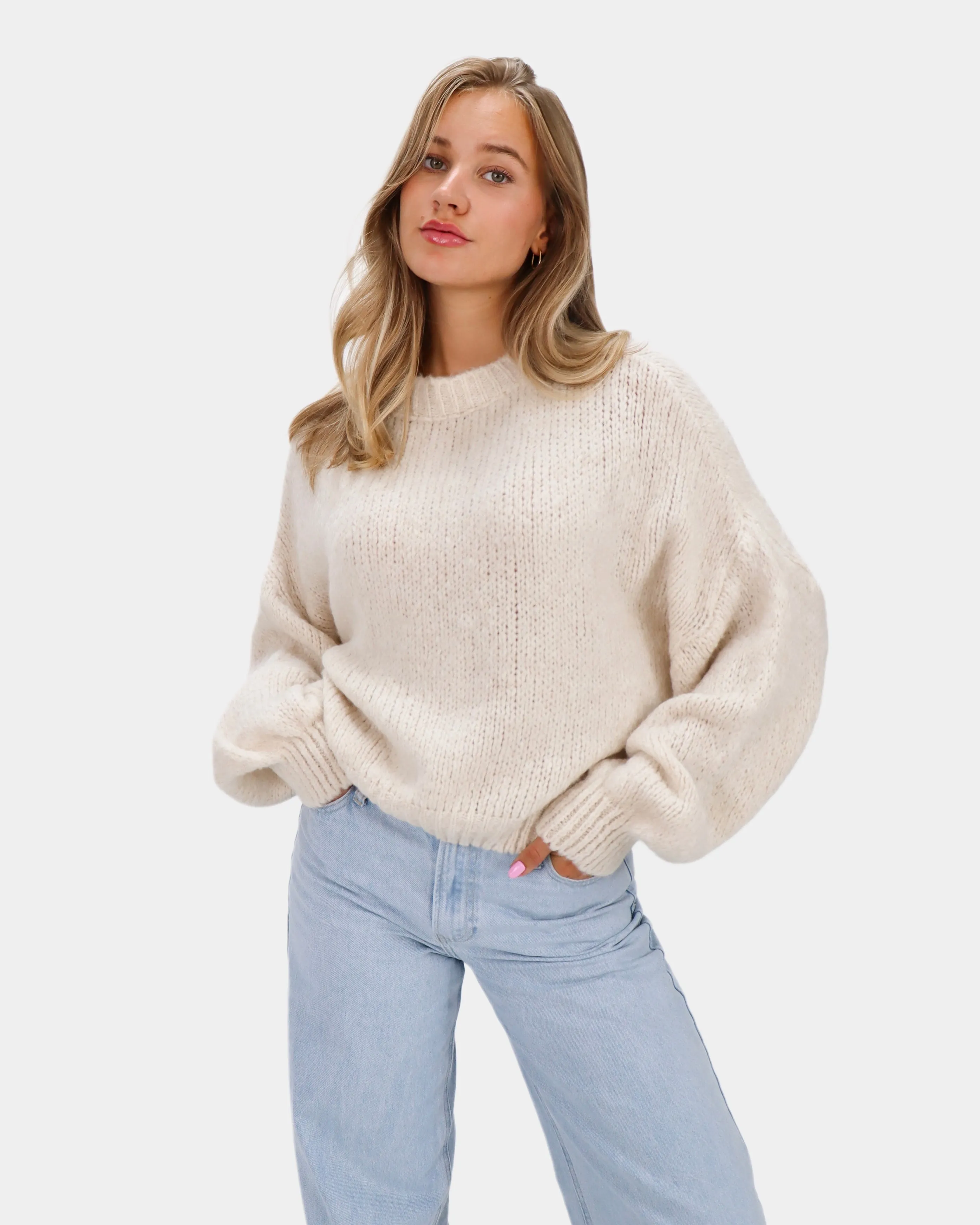 Gigi Knit Ecru