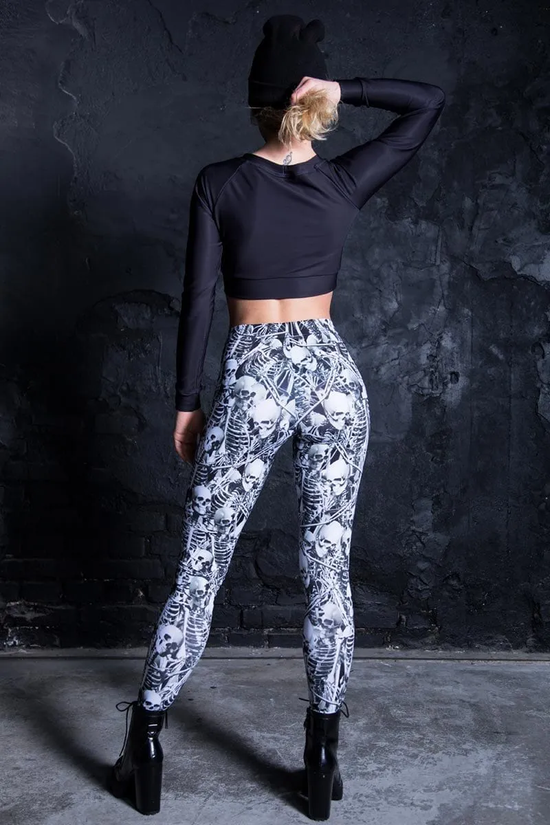 Grey Skeletons Leggings