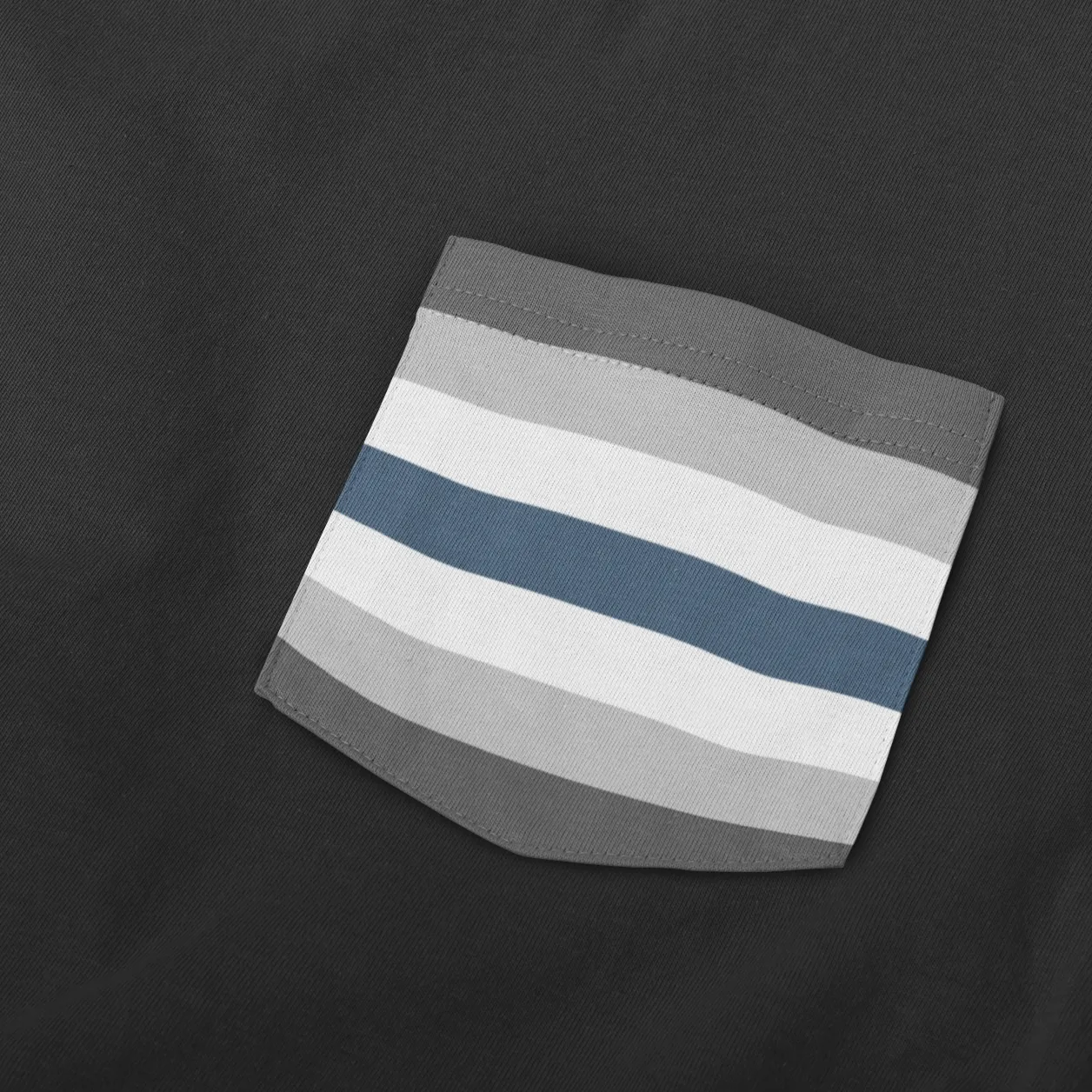 Greygender Pride Flag Pocket T Shirt