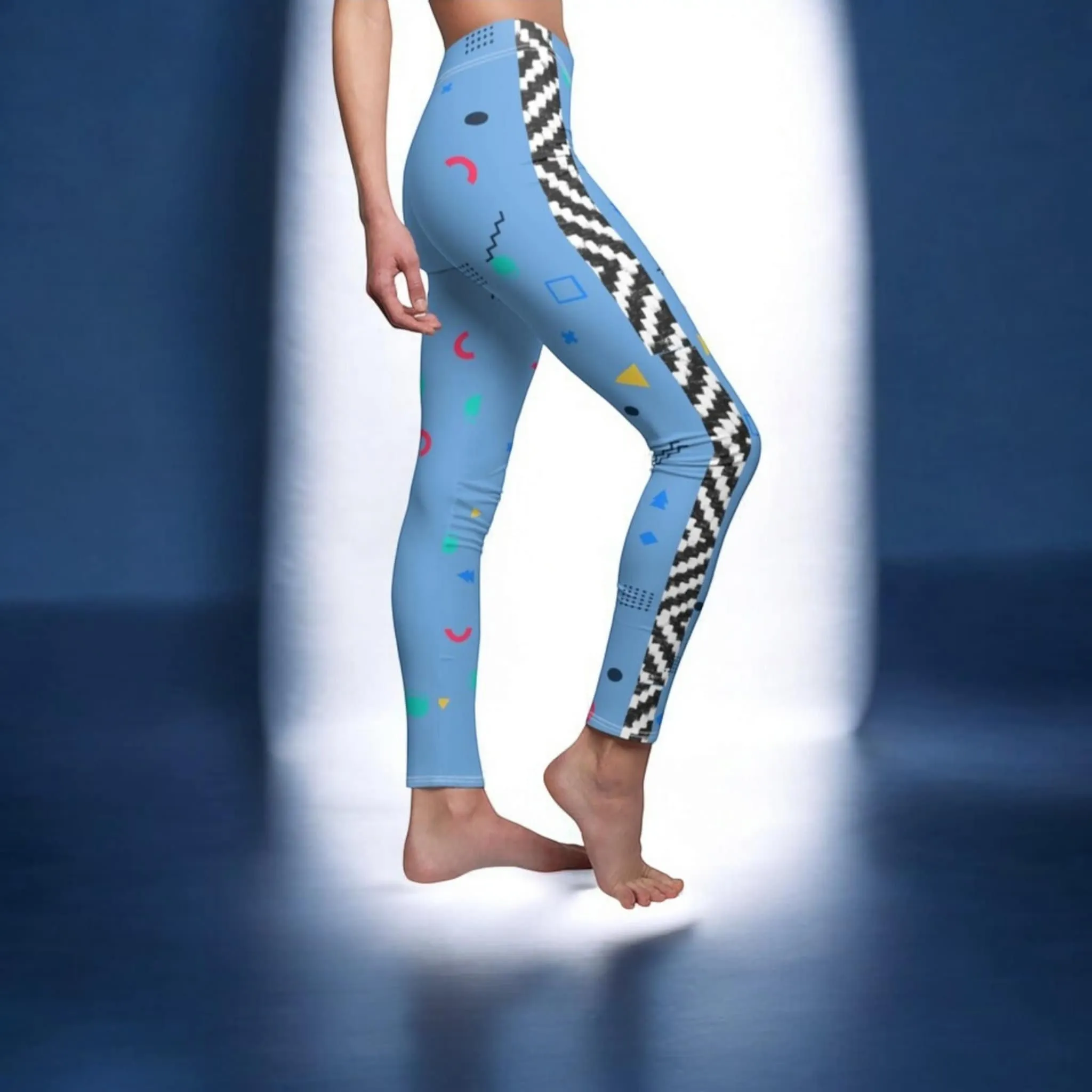 Handcrafted Ethnic Print Womens Cut  Sew Casual Leggings - Vibrant and Soft Skinny Fit