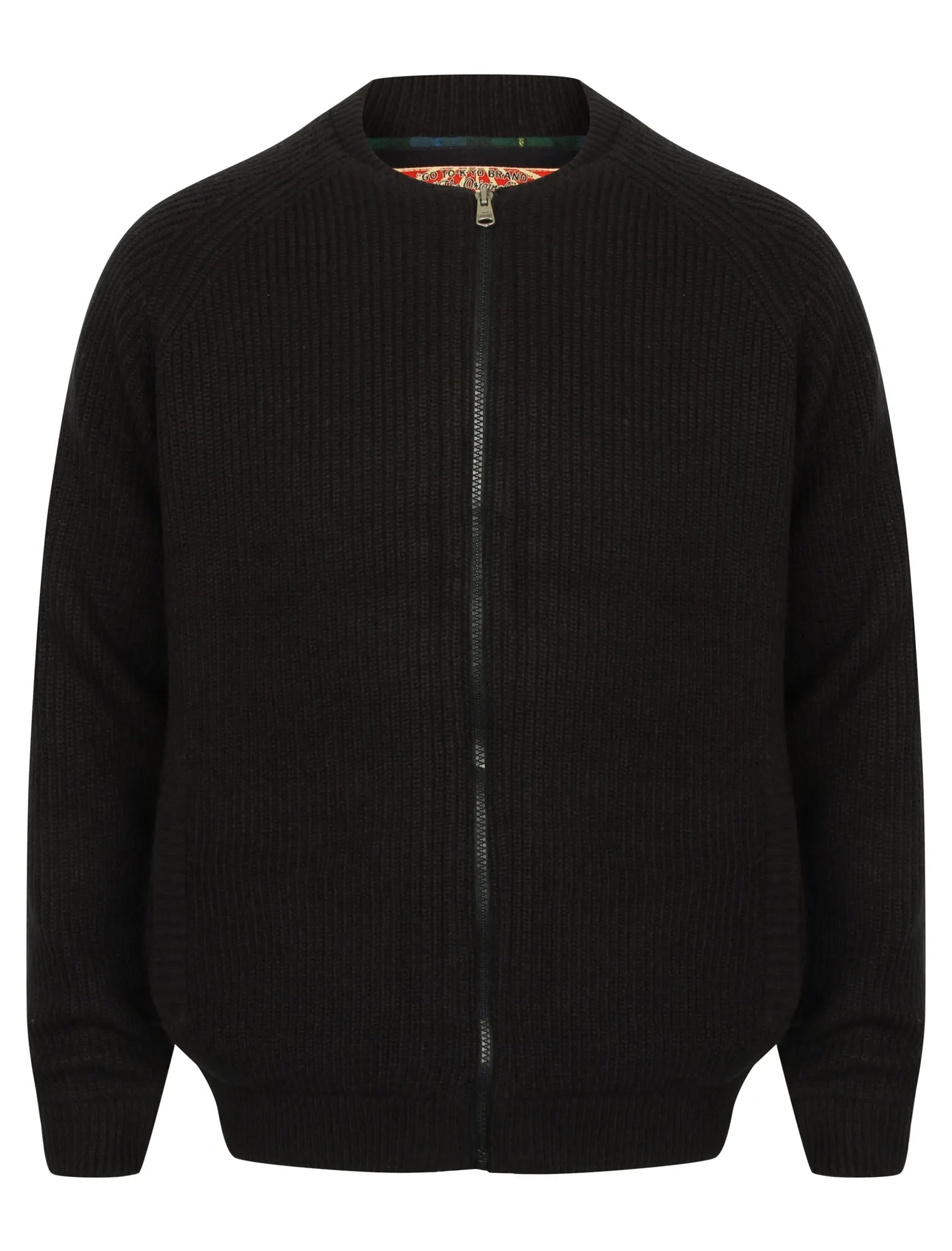 Maximo Quilted Lined Knitted Bomber Jacket in Black - Tokyo Laundry