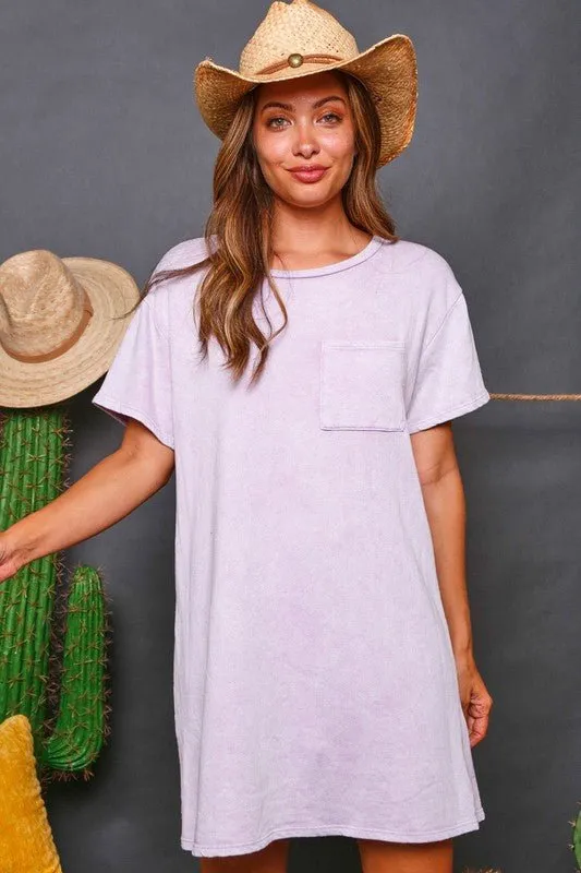 Mineral Wash T-Shirt Dress