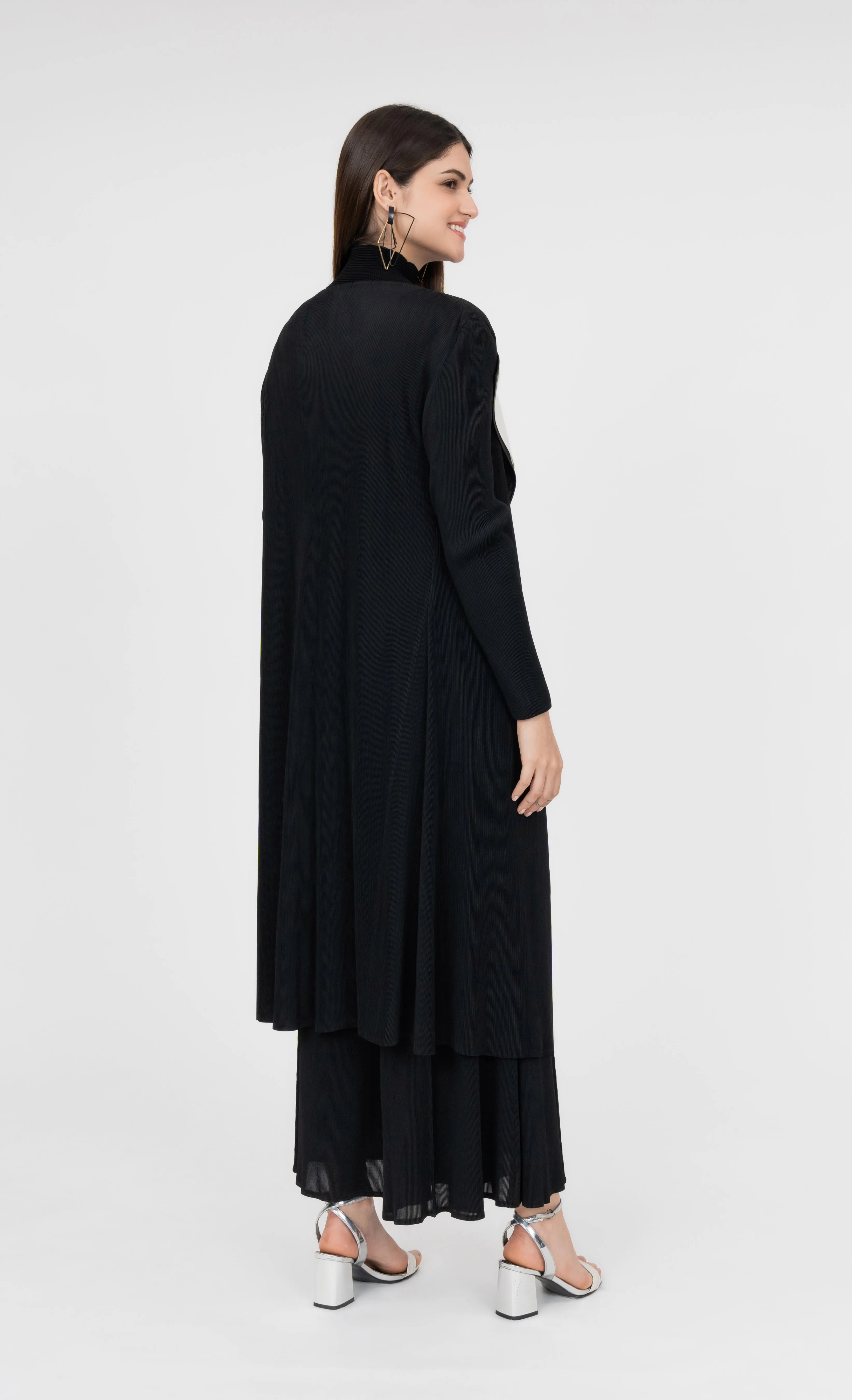 Miss Iconic Dual Cardigan in Black and Cream