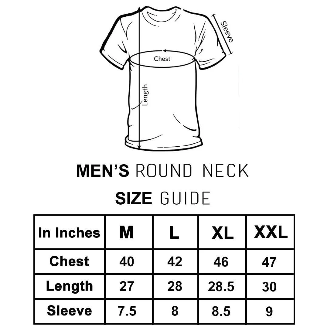 Nutcase Designer Round Neck Men's T-Shirt Wrinkle-Free Poly Cotton Tees - XOXO