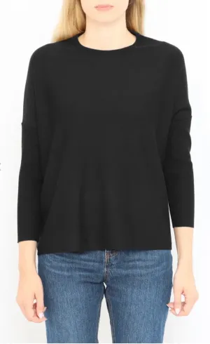 OVERSIZED CREW WITH RIB SLEEVES  32357SP