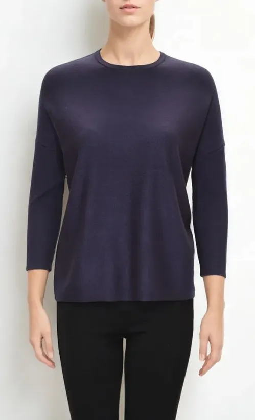 OVERSIZED CREW WITH RIB SLEEVES  32357SP