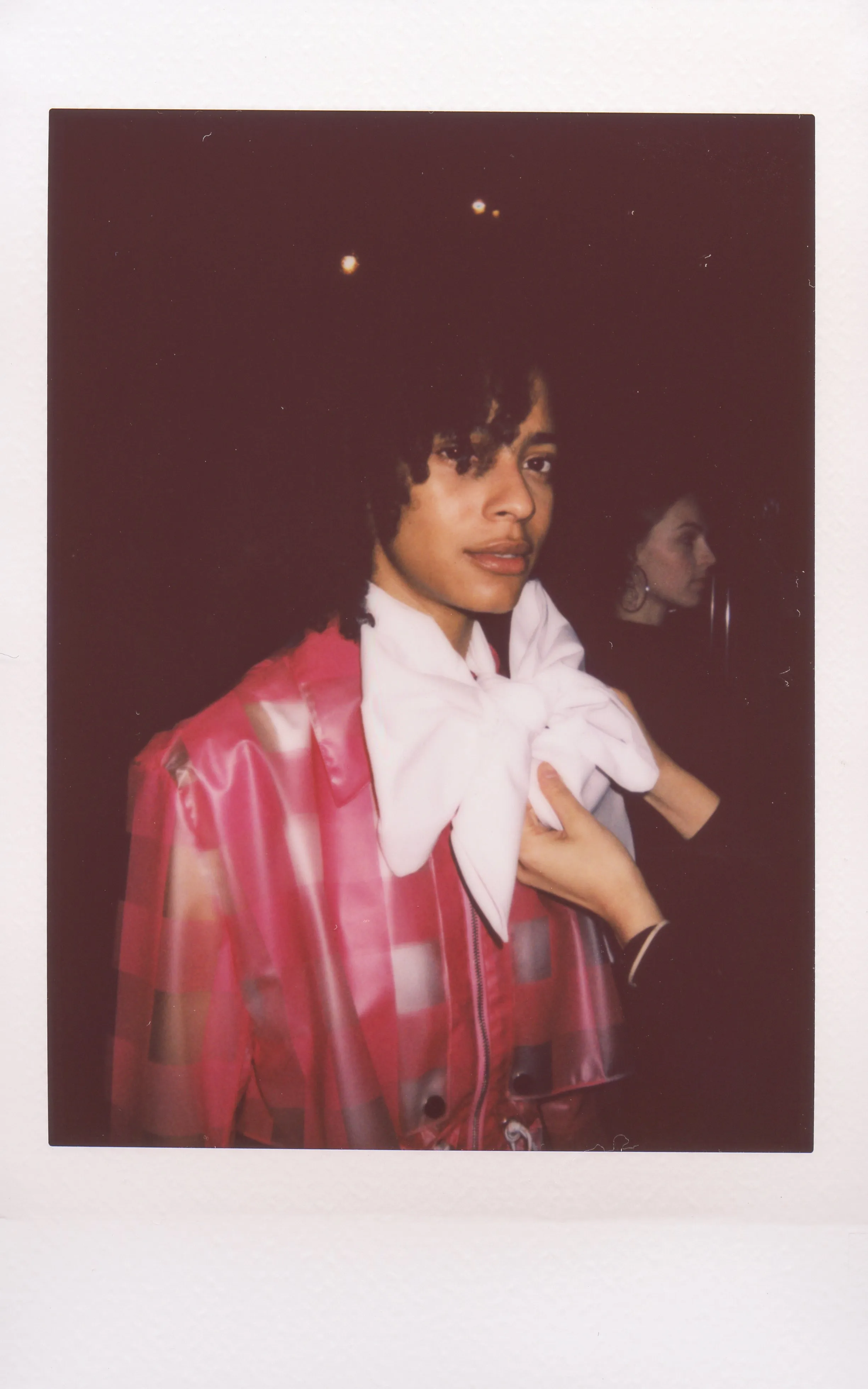 Pink Jelly Gingham Long Trench