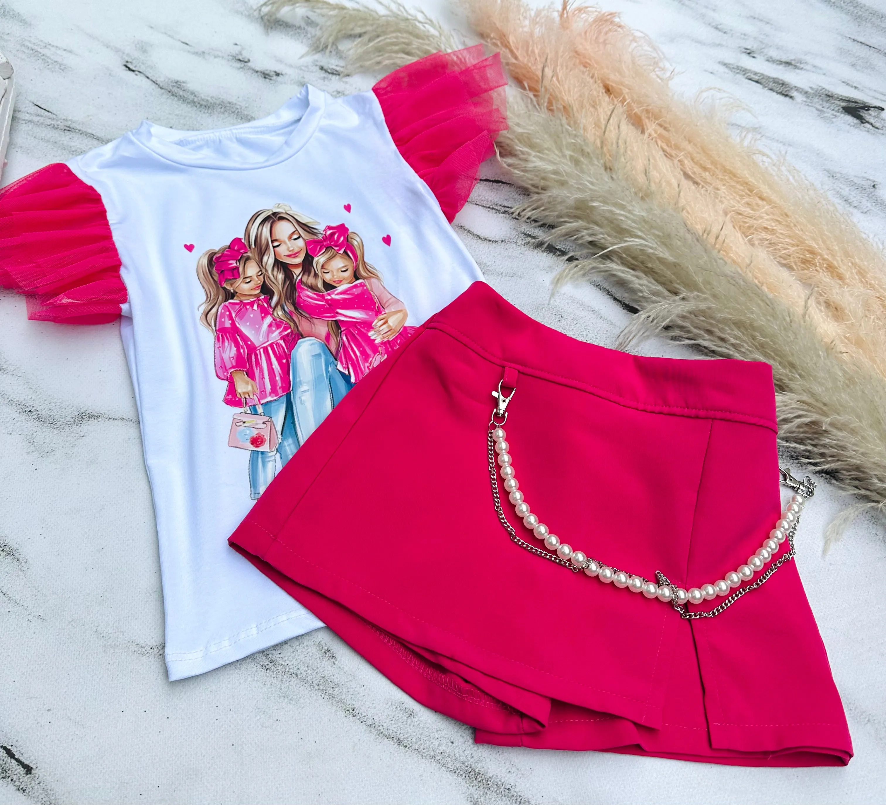 Pink skorts