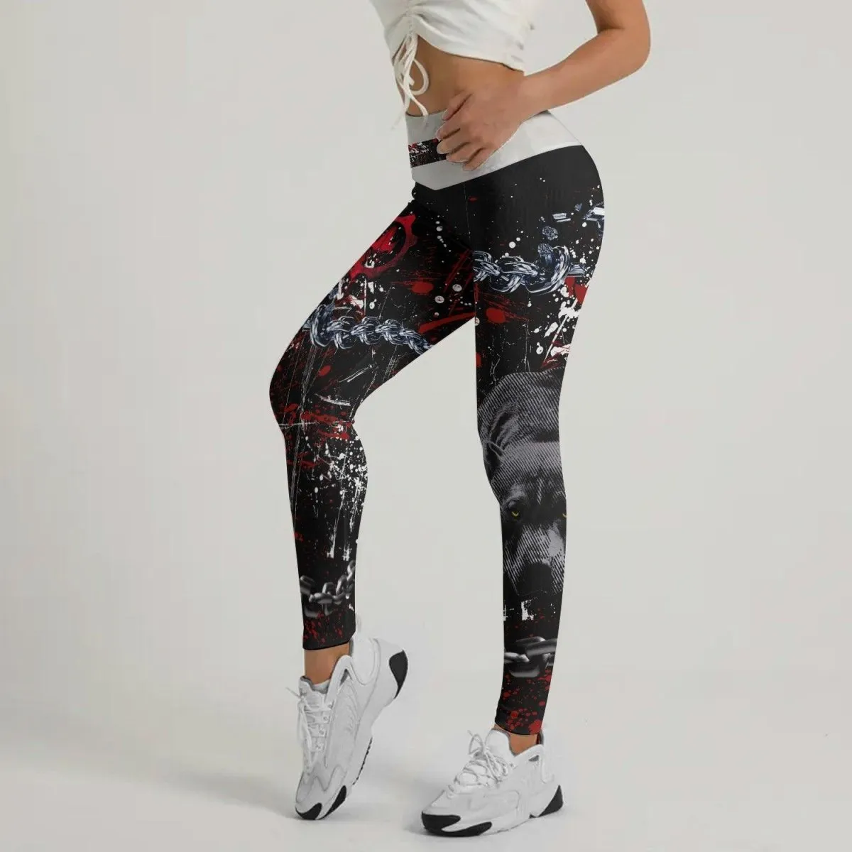 Pitbull Fighting Spirit Leggings