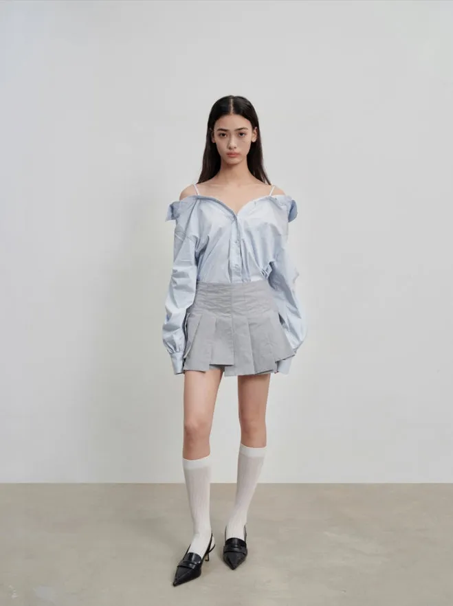 pleated skorts