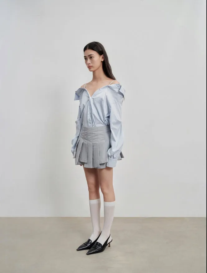 pleated skorts