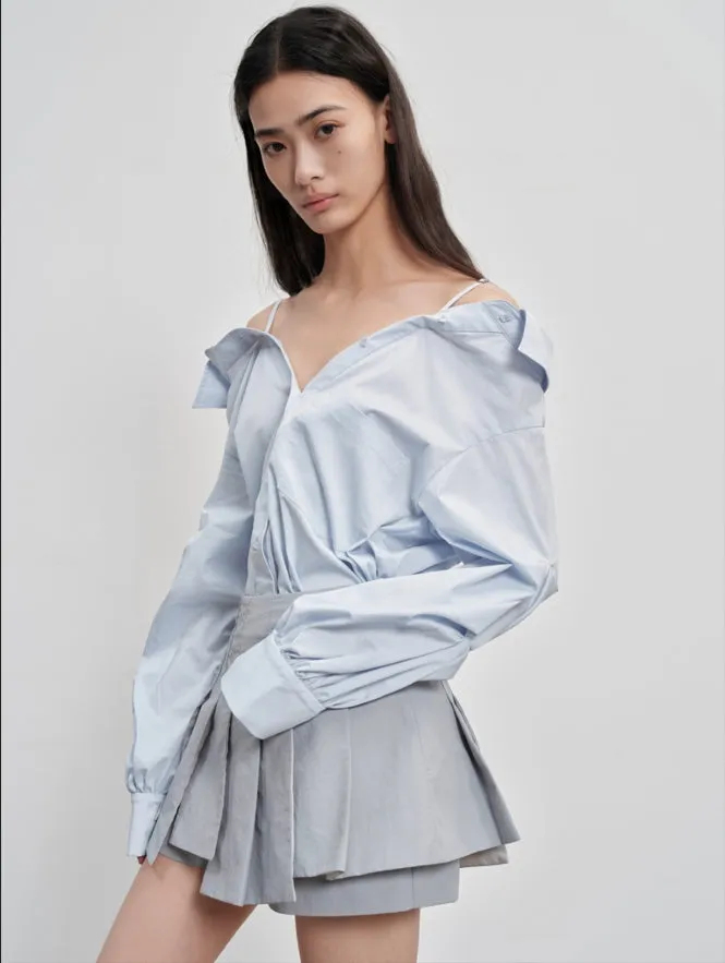pleated skorts