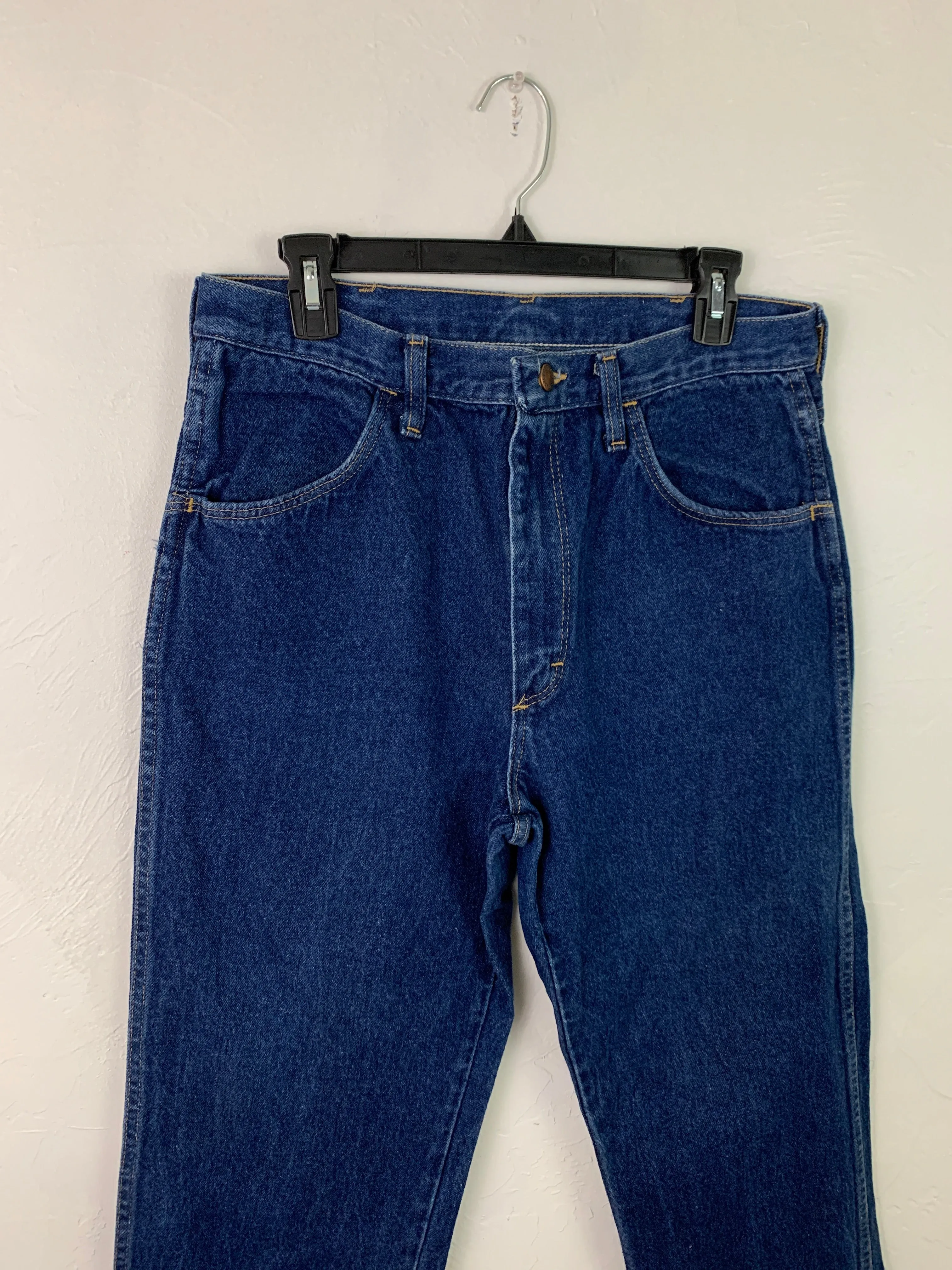 Rustler dark wash denim