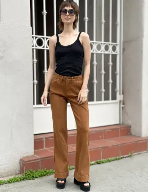 Side Slit Straight Jeans