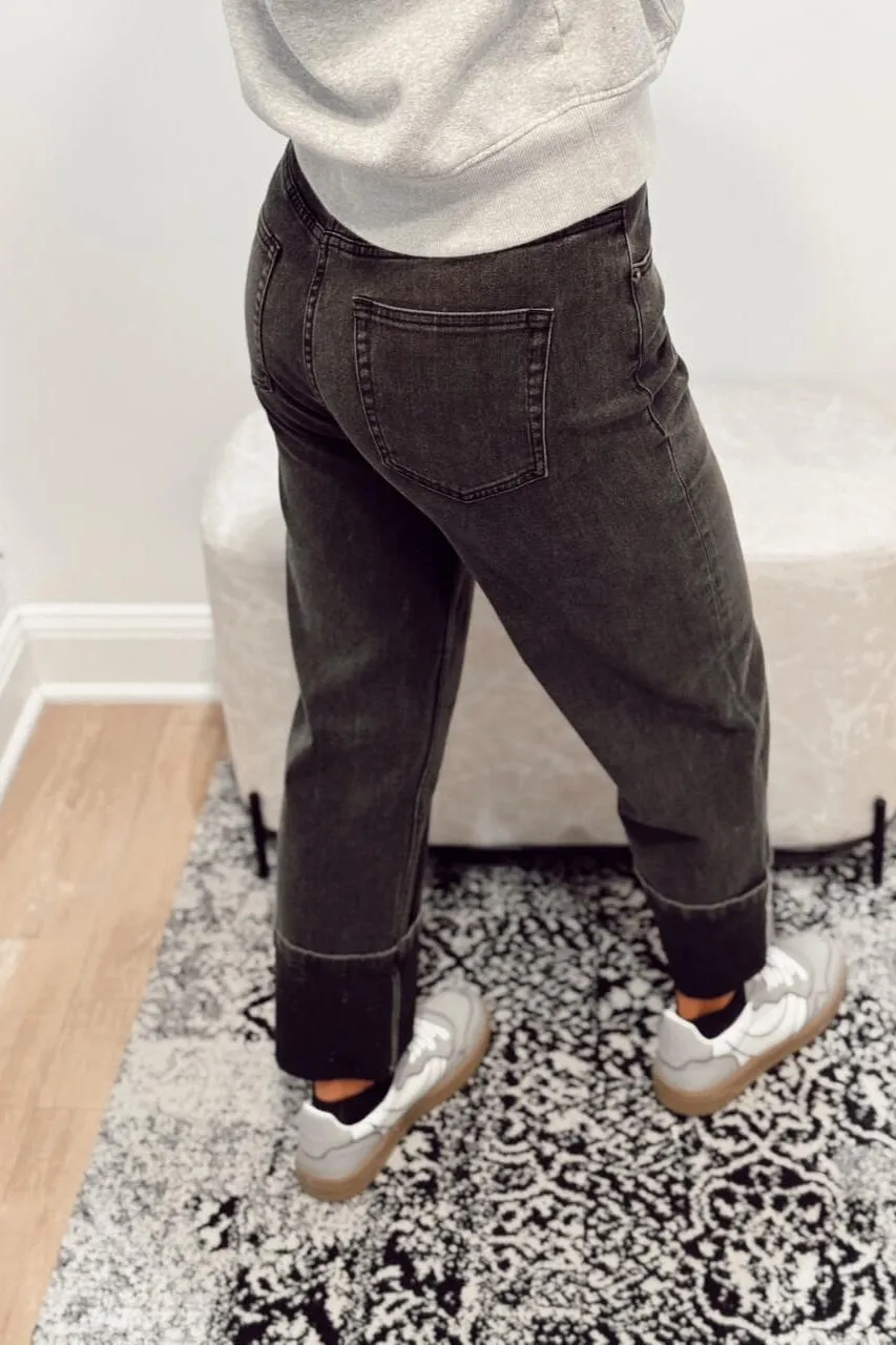 Stanton Pepper Cuffed Jeans