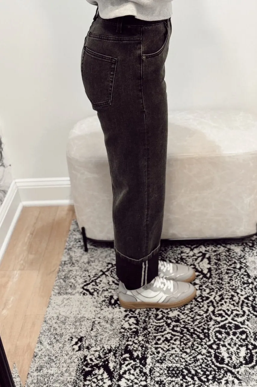 Stanton Pepper Cuffed Jeans