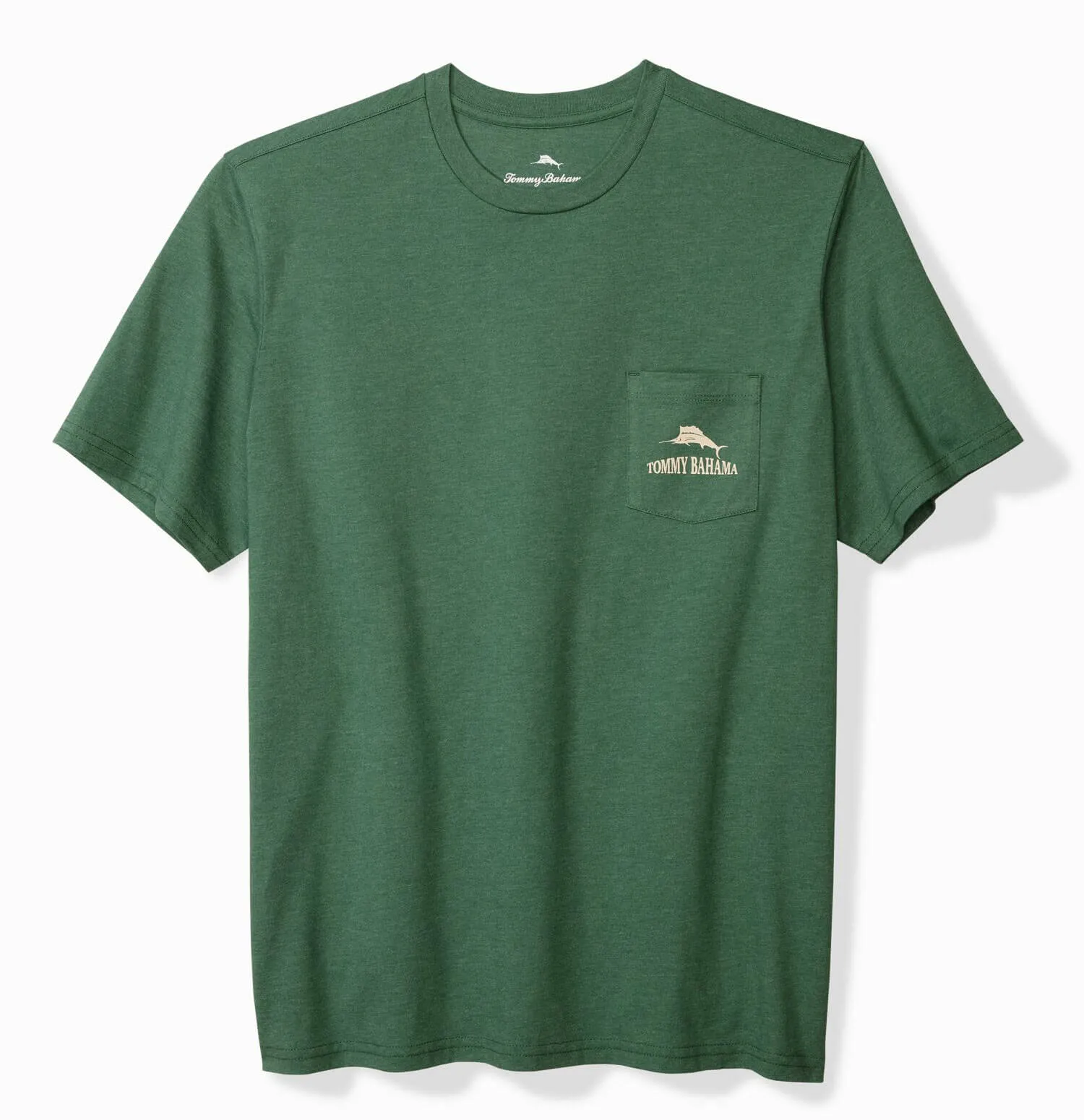 Tommy Bahama Between The Ryes Pocket T-Shirt - Green Meadow Heather