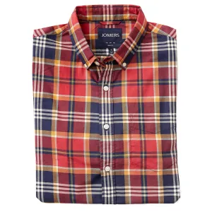 Washed Button Down Shirt - St James Plaid