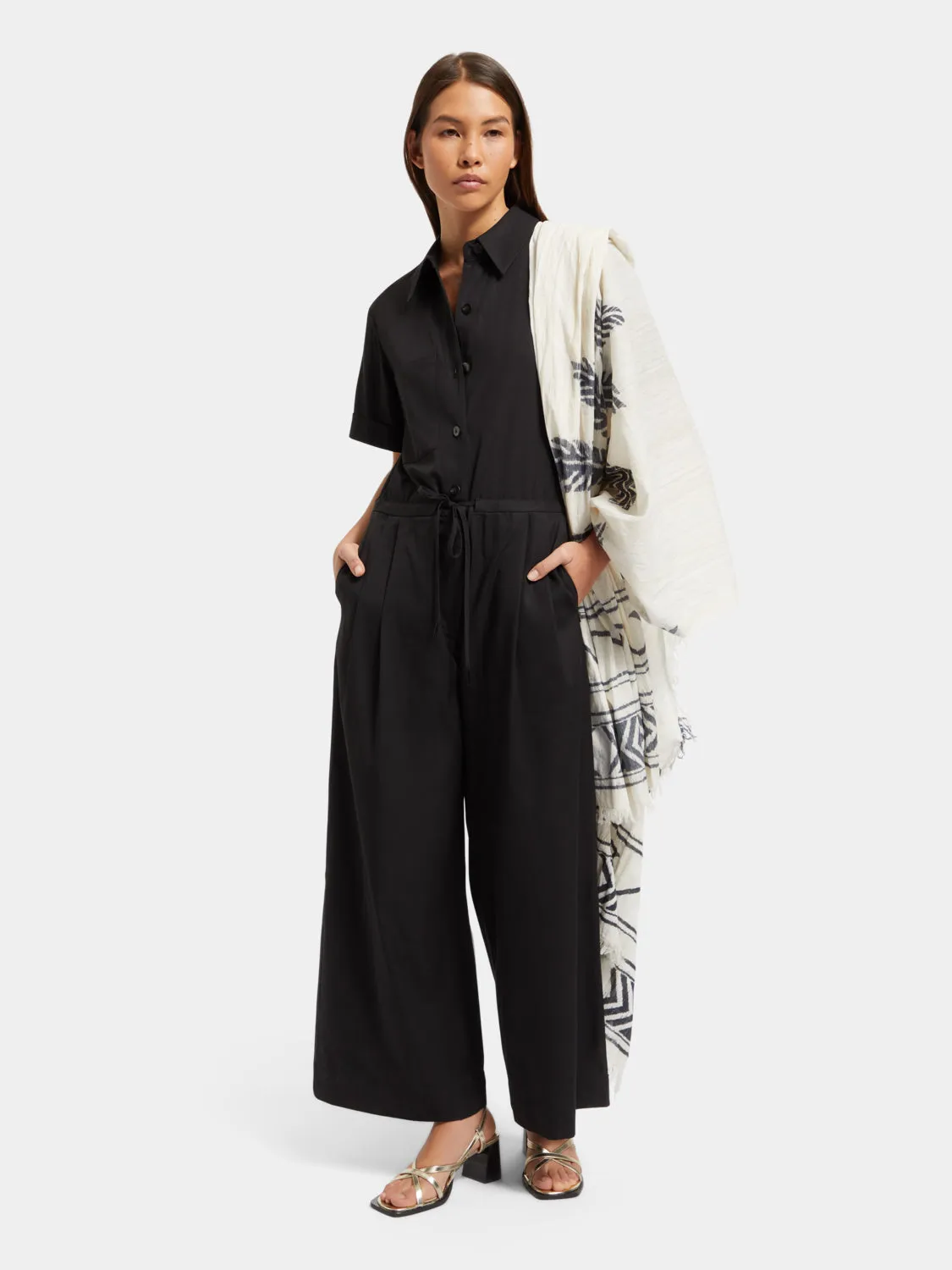 Wide-leg jumpsuit
